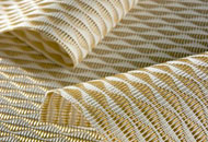 Waves Gold Designer Textile Shades